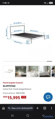 muebles y colchones - armazon de cama full  2
