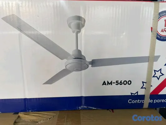 aires acondicionados y abanicos - *ABANICO AMERICAN*Abanico de techoModelo Am-56003 Meses garantía  5