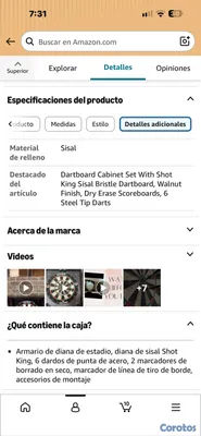 hobby y coleccion - Juego de Dardos Profesional Viper Stadium Shot King con Gabinete 9