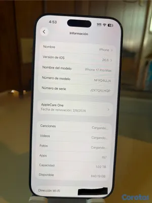 celulares y tabletas - iPhone 17 pro max 1 Tb,desbloqueado para todas las compañías. 17