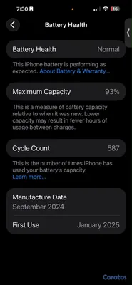 celulares y tabletas - iPhone 16 plus nuevo como usado batería 92%  15