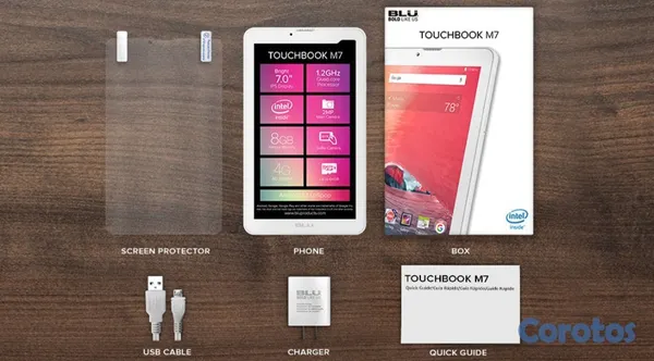 celulares y tabletas - BLU Touchbook M7 Blancas con Chip GSM, 7 PULG, 8GB Memoria, Doble Camara, DESBLO 2
