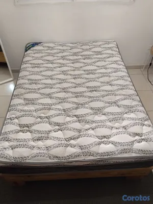 muebles y colchones - Vendo colchón y base full matrimonial usada como n 2