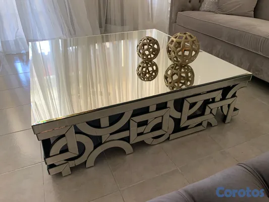 muebles y colchones - Mesa de sala Espejo Ilumel  3