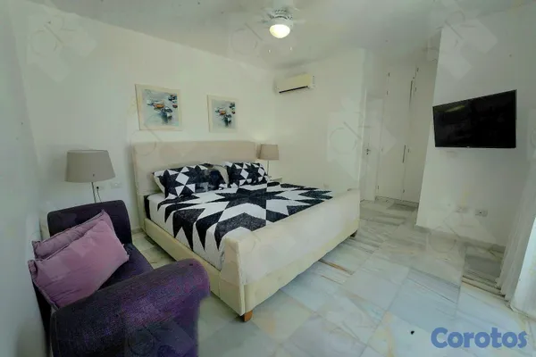 casas - Villa amueblada individual en Playa Nueva Romana a 7