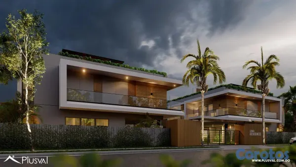 casas - Casa Tipo Townhouse de 2 Habitaciones en Zona Céntrica de PuntaCana 4