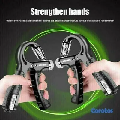 Artículos Deportivos - Hand Grip Strength Power Trainer Gripper Strengthener Adjustable Gym Exerciser.. 2