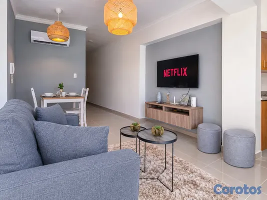 apartamentos - Alquiler / Renta Apartamento de 1 Hab. Gazcue Amue 8
