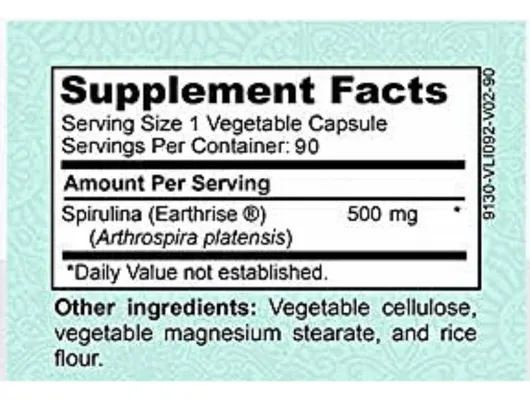 Salud y Equipamiento Médico - Espirulina 90 capsulas Alaya Naturals 2