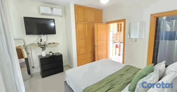 apartamentos - estudio amueblado 4to nivel atras de unión médica Santiago  4