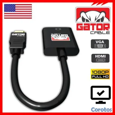 accesorios para electronica - CABLE ADAPTADOR HDMI A VGA -  1080P, HDTV, PC, PS3, DVD 3