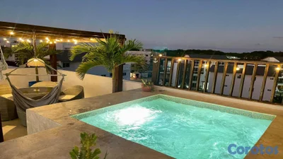 Exclusivo Penthouse con Jacuzzi y Terraza Privada a 3 minutos de la playa