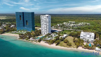 Venta de apartamentos en Juan Dolio con piscinas tipo playa y clubes privados