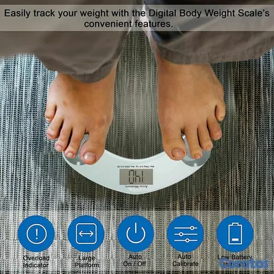 salud y belleza - Balanza de cristal digital entrega inmediata 4