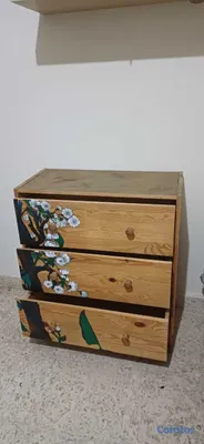 muebles y colchones - Gavetero IKEA Rast en Pino, personalizado, pintado 2
