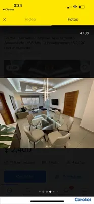 apartamentos - nuevo moderno Apto amueblado full se dos habitaciones US 2,300 12