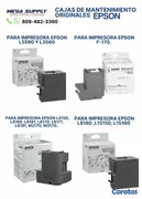 impresoras y scanners - cajas de mantenimientos  y botella de tinta epson 