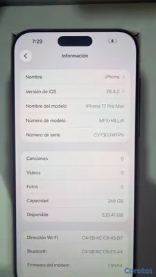 celulares y tabletas - iPhone 17 pro max 256 factory  3