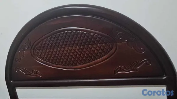 muebles y colchones - Cama Queen en Caoba centenaria  2