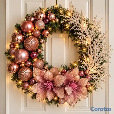 decoración y accesorios - Coronas navideñas personalizadas 3