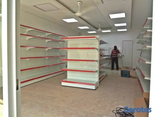 equipos profesionales - Estanterías, Tramarías metálicas, góndolas de exhibición en metal Nuevas 4