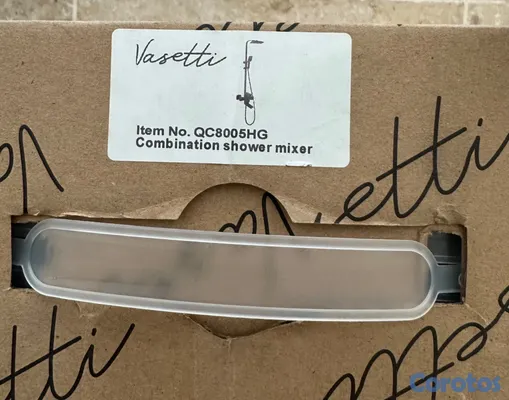 herramientas, jardines y exterior - Ducha Vasetti Completa Negra – Nueva en Caja 2