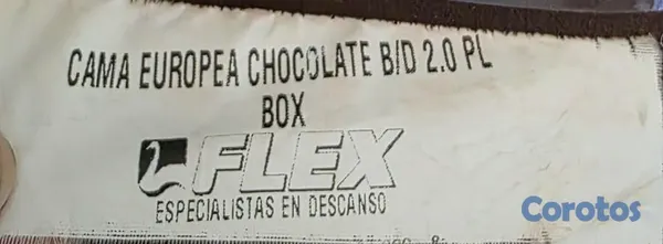 muebles y colchones - Base para cama color chocolate 2