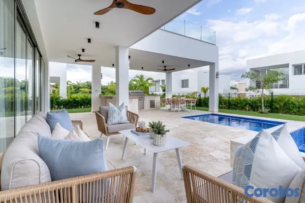casas vacacionales y villas - Villa de lujo amueblada en Playa Nueva Romana. 6
