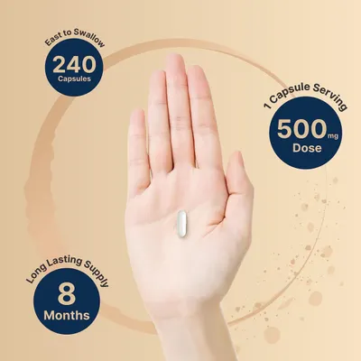 Salud y Equipamiento Médico - Glicinato De Magnesio 500mg 240cap Naturebell 4