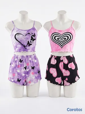 ropa para mujer - piyamas cortas damas y niñas. 4