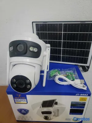 camaras y audio - CAMARA WIFI DE EXTERIOR TIPO DOMO 360° SOLAR AP- 1 4