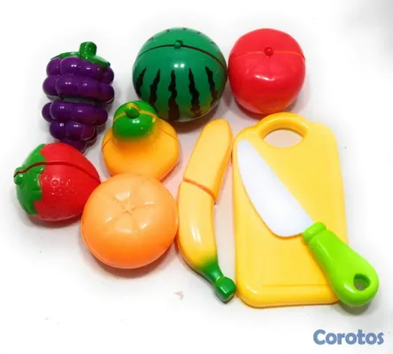juguetes - Juego Educativo de Frutas para Cortar con Velcro – 4