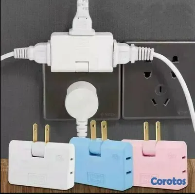 accesorios para electronica - Enchufe flexible giratorio ultra fino de 2500 w 2