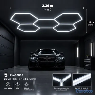 decoración y accesorios - luces LED hexagonales  2