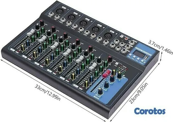 camaras y audio - Mezcladora de sonido audio de 7 canales - U2 4