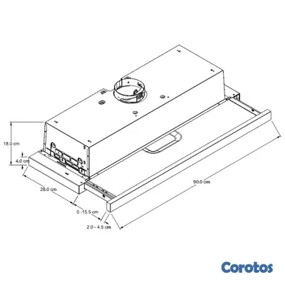 cocina - Extractor Whirlpool 36" Campana 4