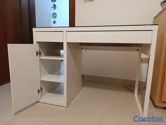 muebles y colchones - Escritorio Blanco 2