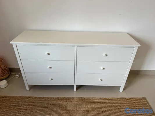 muebles y colchones - Gavetero IKEA KILBERGET blanco, 6 gavetas 4