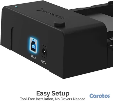 accesorios para electronica - ESTACIÓN DE ACOPLAMIENTO SABRENT USB 3.0 PARA DISCO DURO SATA DE 2.5 O 3.5 PULG 6