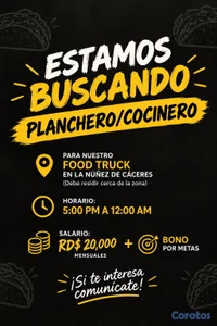 Planchero/Cocinero