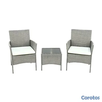 muebles y colchones - Juego de muebles para exterior de 3 piezas 3