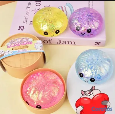 juguetes - 🥟✨ SQUISHY DUMPLING MISTERIOSO 🌈



 4