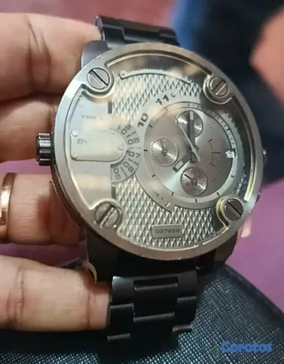 joyas, relojes y accesorios - Reloj  Diesel Little Daddy DZ7259 caja  y correa de acero Inoxidable cronografo 3