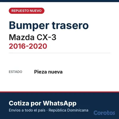 repuestos - Bumper delantero y trasero nuevo – Toyota, Hyundai 7