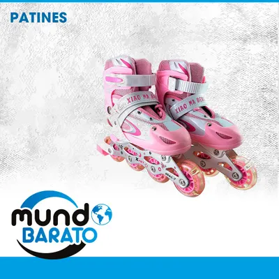 juguetes - PATINES NIÑOS Y ADULTOS SIZE 31 AL 41 patines en linea patineta luz led 3