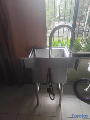 cocina - Lavadero de acero inoxidable, precio 15000 pesos d 2