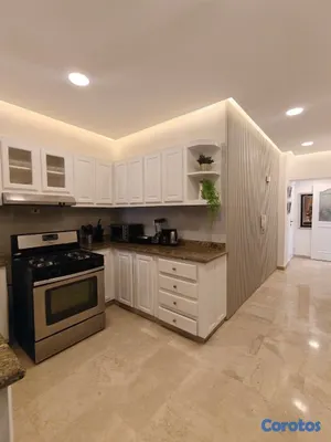 apartamentos - Anacaona  Amueblado en con vista la mar de tres hab con balcón  4