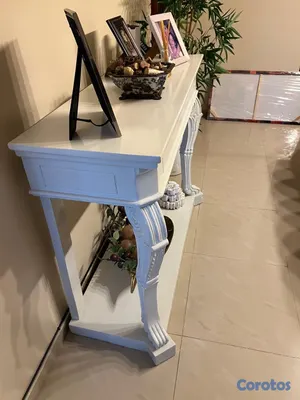 decoración y accesorios - Vendo Mesa Consola en Caoba (Repisa), Laqueada de  3