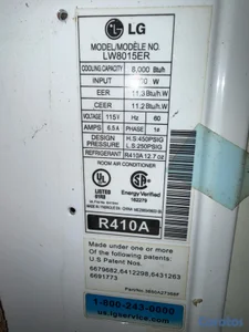 Aire acondicionado de ventana LG