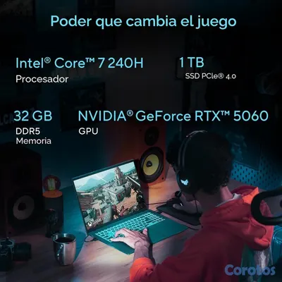 computadoras y laptops - LAPTOP ASUS V16 GAMING - Intel Core 7 240H,RTX 5060,DDR5 32GB –NUEVA NEGOCIABLE  2